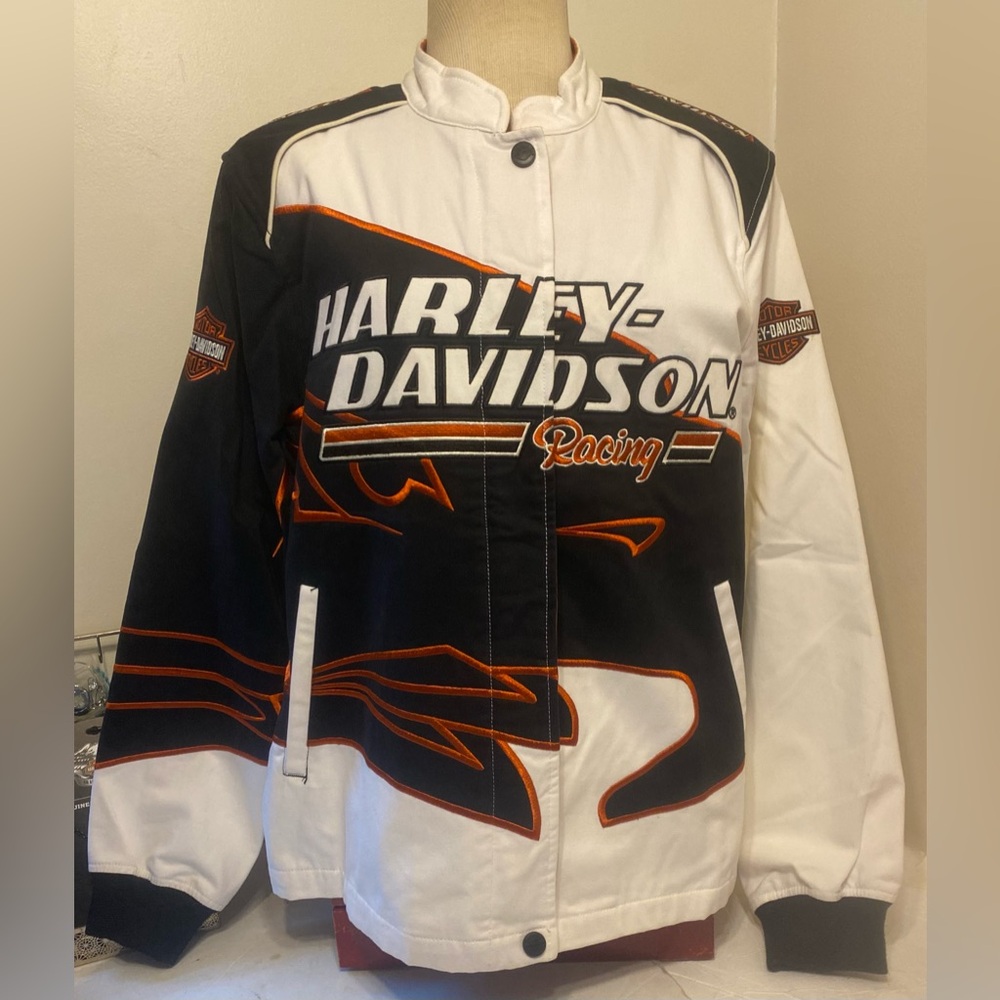 Harley Davidson Ladies 1W Racing Edition Screaming Eagle Jacket RARE RARE RARE! - Picture 3 of 14